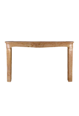 Maison Leon Van den Bogaert Antike 18. Jh. Französische Kaminumrahmung aus burgundischem Rosé‑Beige Marmor – Groß, Recycelt, Rarität
