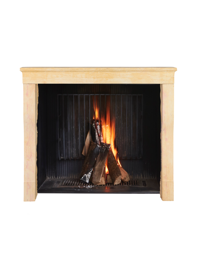 Maison Leon Van den Bogaert Authentic 19th Century French Stone Fireplace Surround | Antique Mantel