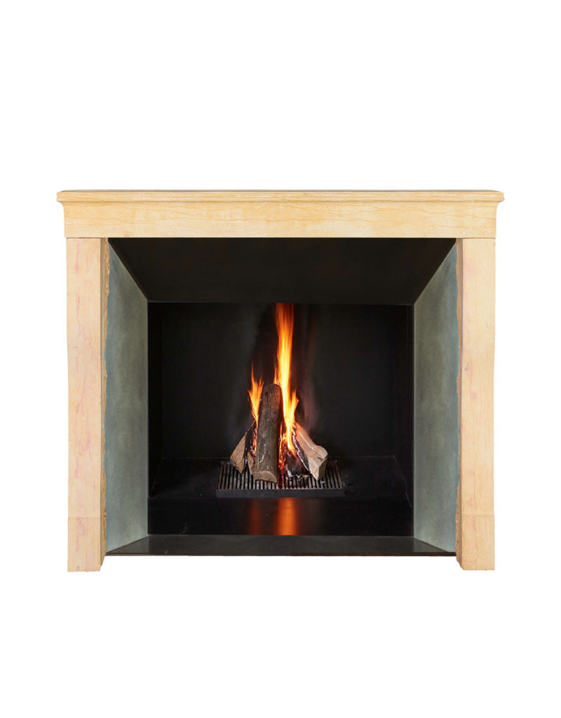 Maison Leon Van den Bogaert Chimenea Antigua Francesa De Piedra | Siglo XIX | Auténtica
