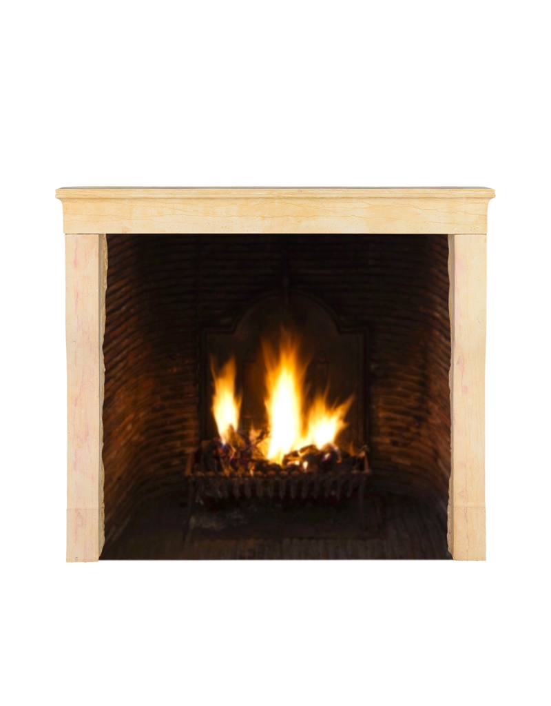 Maison Leon Van den Bogaert Authentic 19th Century French Stone Fireplace Surround | Antique Mantel