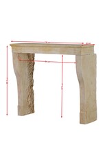 Maison Leon Van den Bogaert Authentic 19th Century French Stone Fireplace Surround | Antique Mantel