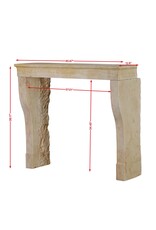 Maison Leon Van den Bogaert Authentic 19th Century French Stone Fireplace Surround | Antique Mantel