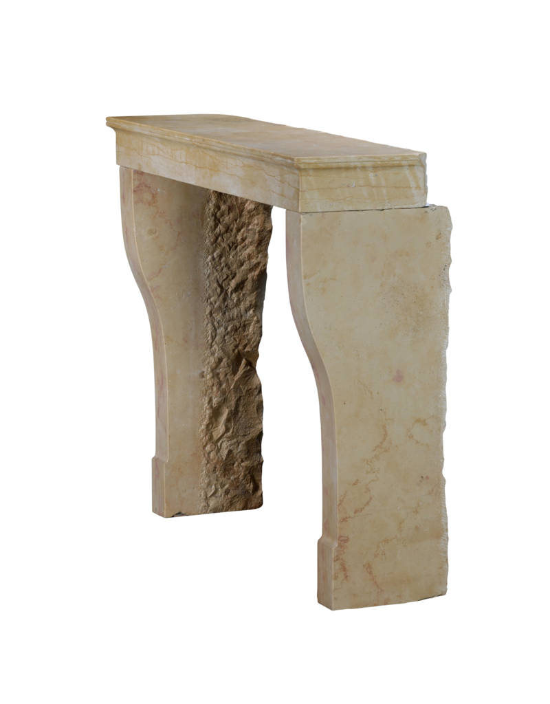 Maison Leon Van den Bogaert Authentic 19th Century French Stone Fireplace Surround | Antique Mantel
