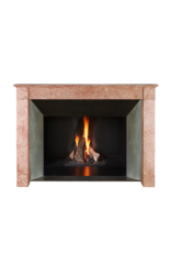 Maison Leon Van den Bogaert Antique 19th Century Rose-Pink Burgundy Marble Fireplace | Château Provenance