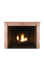 Maison Leon Van den Bogaert Antique 19th Century Rose-Pink Burgundy Marble Fireplace | Château Provenance