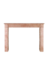 Maison Leon Van den Bogaert Antique 19th Century Rose-Pink Burgundy Marble Fireplace | Château Provenance