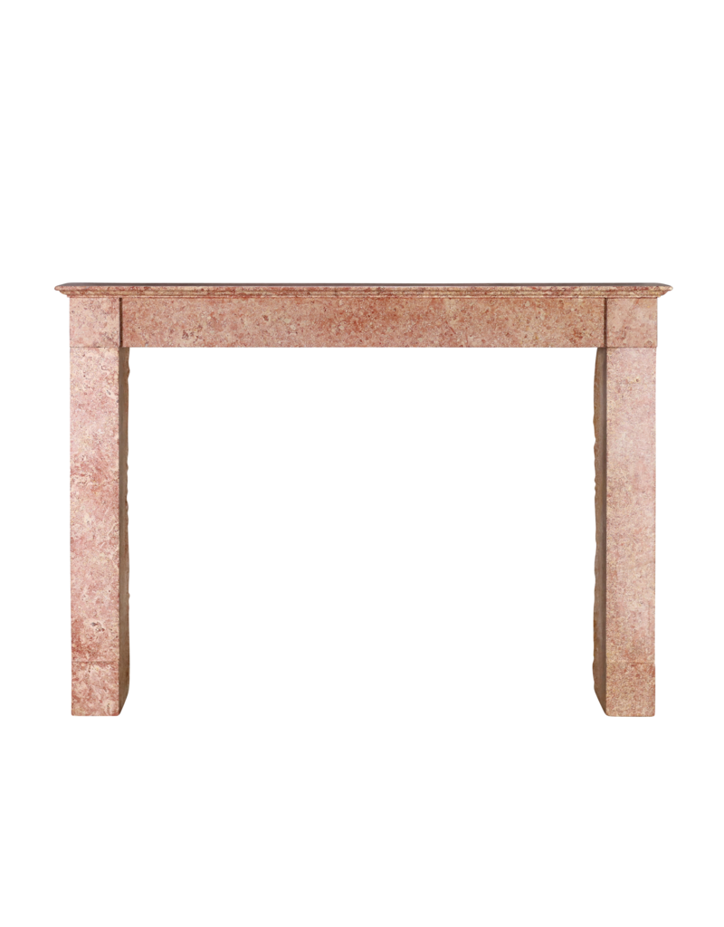 Maison Leon Van den Bogaert Antiker Kamin aus rosa Burgunder Marmor, 19. Jh. | Schloss-Herkunft