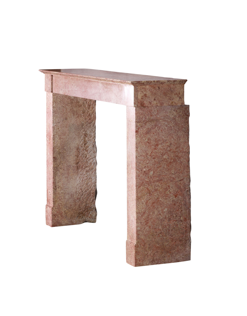 Maison Leon Van den Bogaert Chimenea Antigua Siglo XIX En Piedra Mármol Rosa De Borgoña | Procedencia Castillo