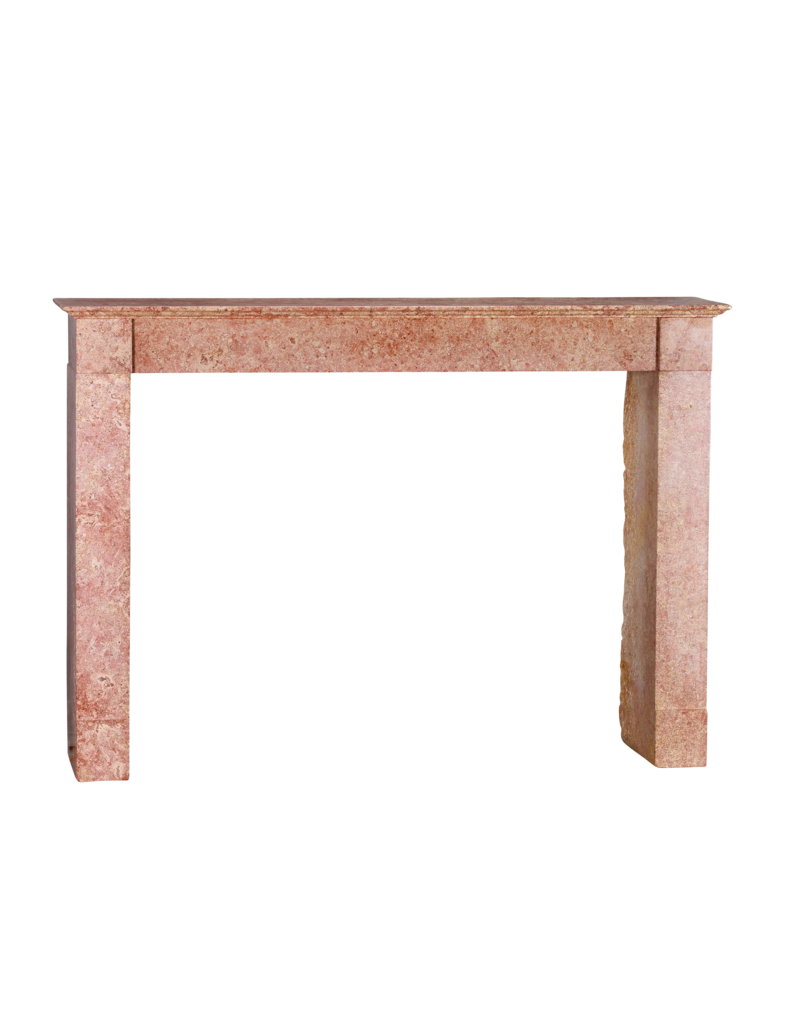 Maison Leon Van den Bogaert Antique 19th Century Rose-Pink Burgundy Marble Fireplace | Château Provenance