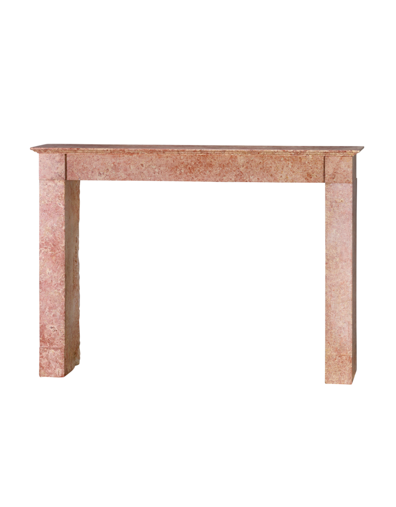 Maison Leon Van den Bogaert Antique 19th Century Rose-Pink Burgundy Marble Fireplace | Château Provenance