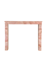 Maison Leon Van den Bogaert Haute Cheminée Ancienne En Pierre Marbre Rose de Bourgogne | Pierre Marbrière