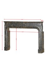 Maison Leon Van den Bogaert Strandschouw met Schelpenfossielen – Louis XIII haard In Nolay Hard Steen (Bourgogne) – 175 cm Breed