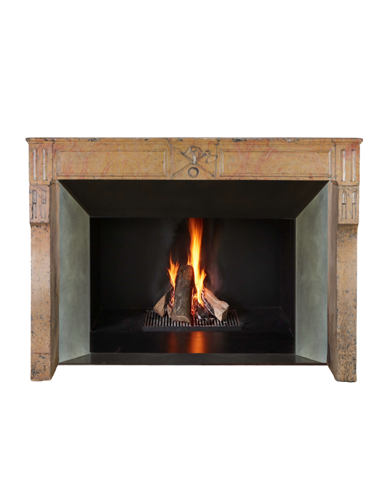 Maison Leon Van den Bogaert Originele Franse cortonsteen schouw uit 1857 van H. Duplain – Gemaakt tijdens het Tweede Keizerrijk voor de beroemde wijnfamilie Besancenot uit Beaune