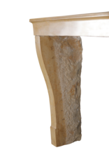 Maison Leon Van den Bogaert Élégante Cheminée Louis Philippe du XIXe siècle En Pierre De Bourgogne – Cheminée Ancienne En Pierre Pour insert Carré