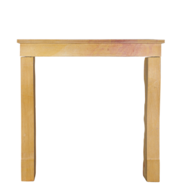 Maison Leon Van den Bogaert Antique Louis Philippe Fireplace in Bicolor Corton Stone – 19th Century