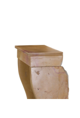 Maison Leon Van den Bogaert Original 19th Century French Louis Philippe Fireplace in Bicolor Corton Limestone from Burgundy