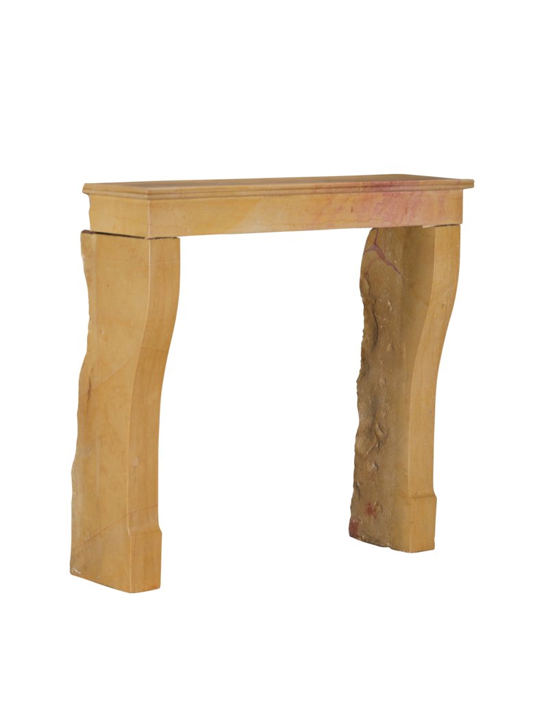 Maison Leon Van den Bogaert Chimenea Original Francesa Luis Felipe Del Siglo XIX En Piedra Caliza De Corton Bicolor – Borgoña