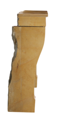 Maison Leon Van den Bogaert Chimenea Original Francesa Luis Felipe Del Siglo XIX En Piedra Caliza De Corton Bicolor – Borgoña