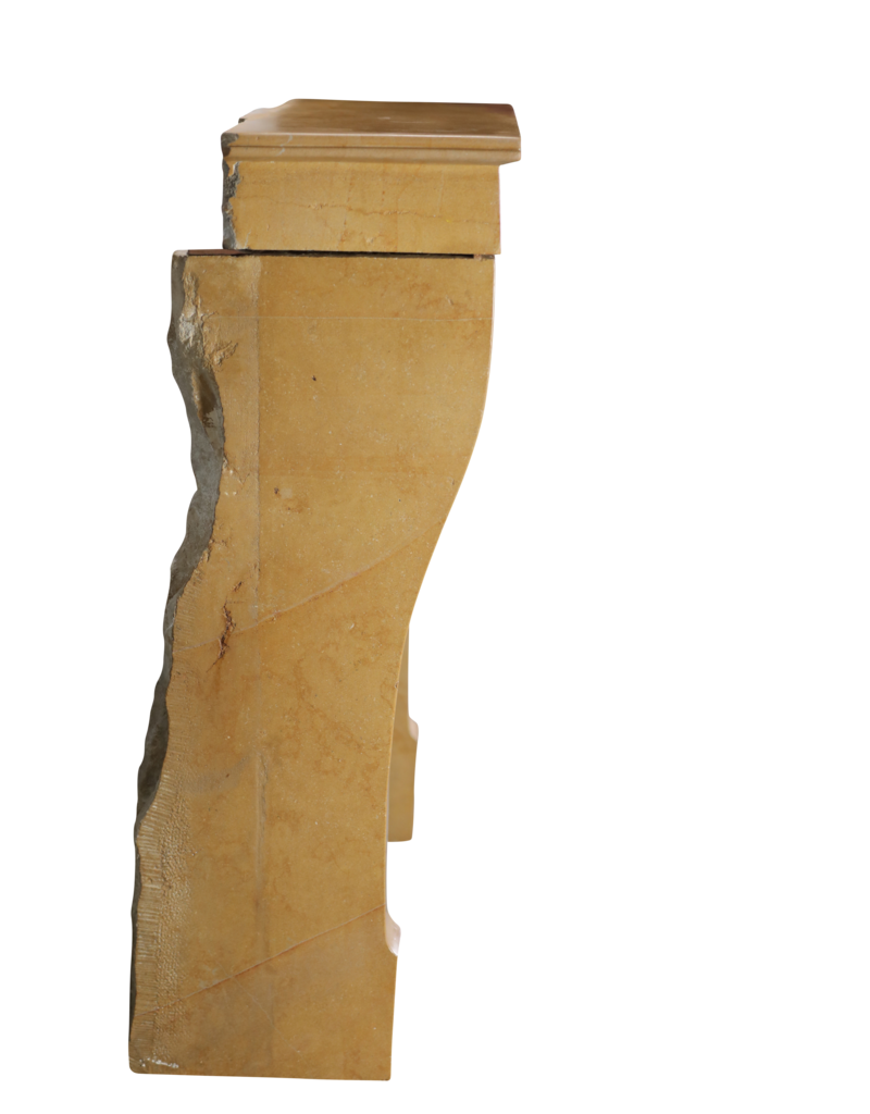 Maison Leon Van den Bogaert Originaler französischer Louis-Philippe-Kamin aus zweifarbigem Corton-Kalkstein aus dem 19. Jahrhundert