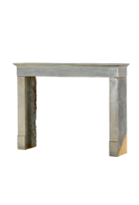 Elegant 19th Century Fireplace Surround in Polished Burgundy Hardstone – Minimalist French Design - Island Fit and Nantucket Color Hue