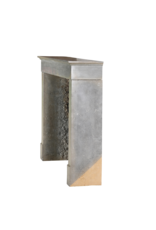 Elegant 19th Century Fireplace Surround in Polished Burgundy Hardstone – Minimalist French Design - Island Fit and Nantucket Color Hue