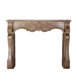 Maison Leon Van den Bogaert Vintage Baroque Stone Fireplace Mantel