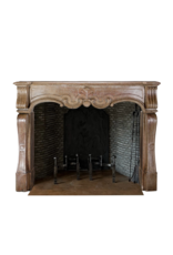 Maison Leon Van den Bogaert Exceptional 17th Century Italian Baroque Style Fireplace Surround in French Burgundy Hard Stone with Hand-Carved Ornamentation