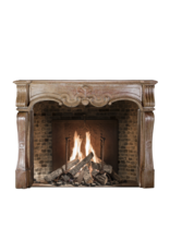 Maison Leon Van den Bogaert Exceptional 17th Century Italian Baroque Style Fireplace Surround in French Burgundy Hard Stone with Hand-Carved Ornamentation