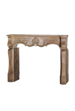 Maison Leon Van den Bogaert Exceptional 17th Century Italian Baroque Style Fireplace Surround in French Burgundy Hard Stone with Hand-Carved Ornamentation