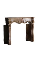 Maison Leon Van den Bogaert Exceptional 17th Century Italian Baroque Style Fireplace Surround in French Burgundy Hard Stone with Hand-Carved Ornamentation