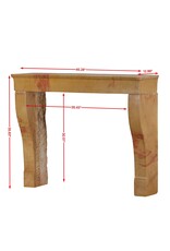 Maison Leon Van den Bogaert Original Bicolor Fireplace Surround Timeless Lines, Natural Beauty & Patina