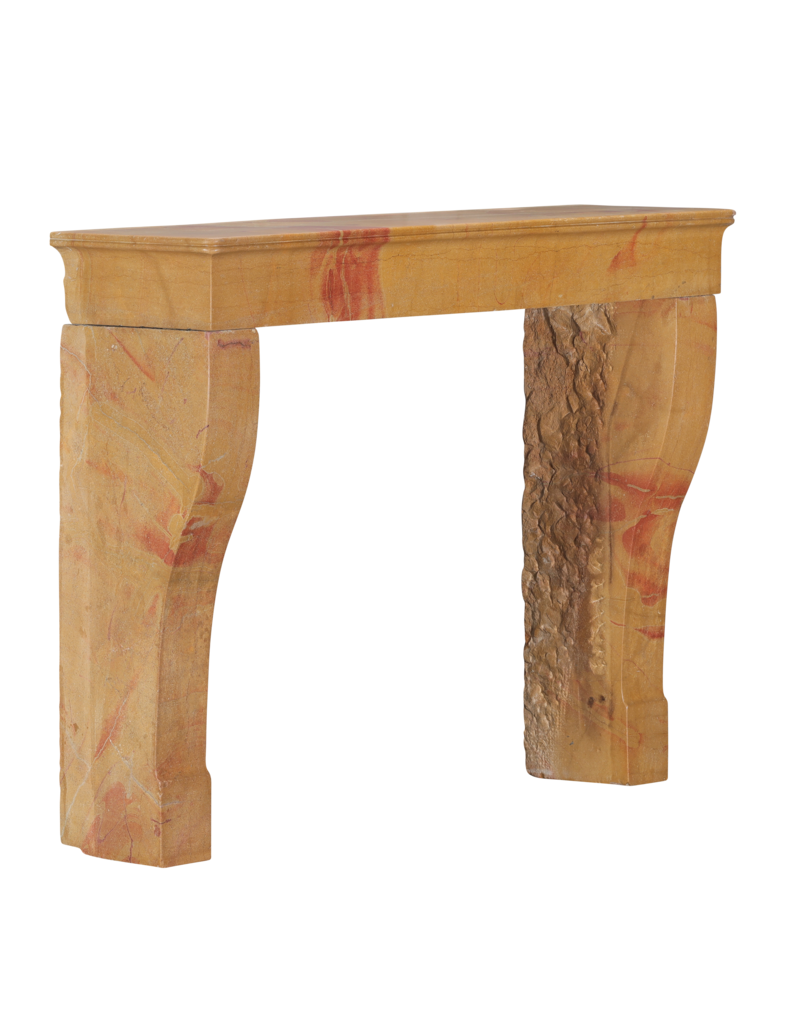 Maison Leon Van den Bogaert Original Bicolor Fireplace Surround Timeless Lines, Natural Beauty & Patina