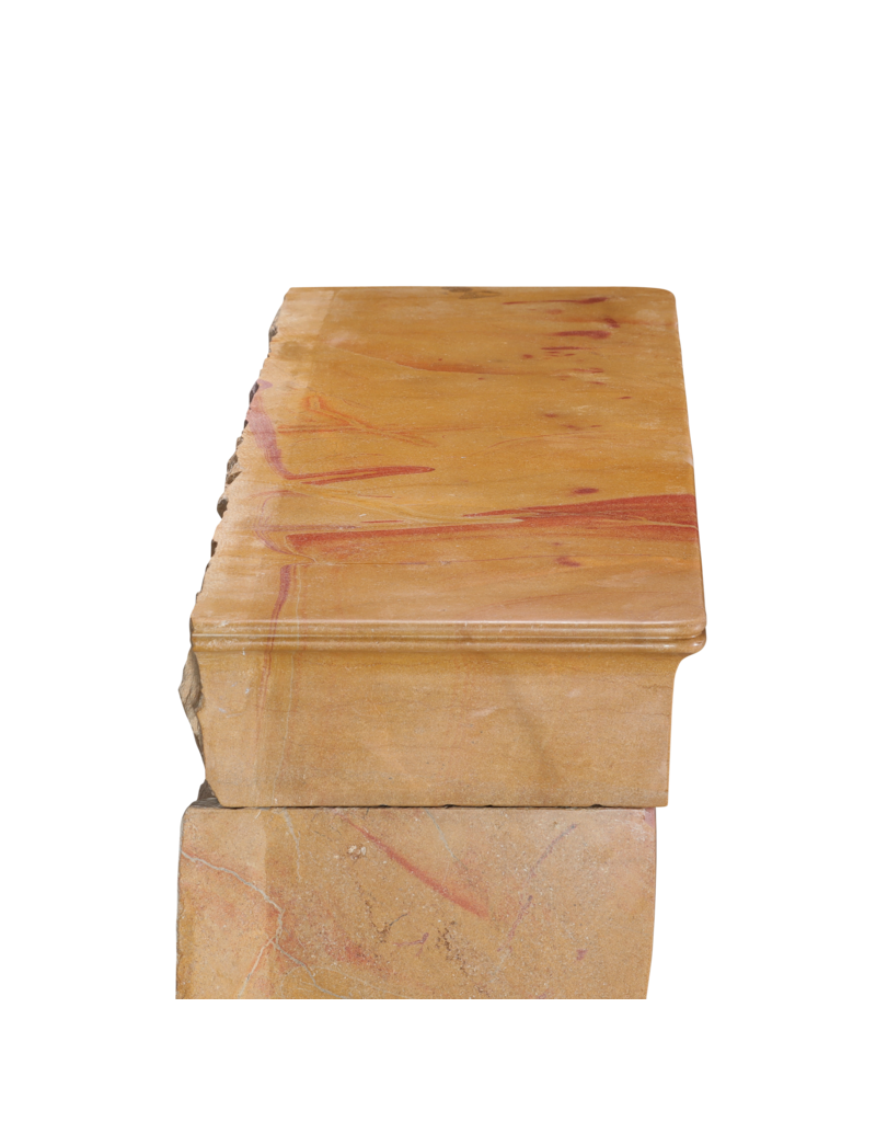 Maison Leon Van den Bogaert Original Bicolor Fireplace Surround Timeless Lines, Natural Beauty & Patina
