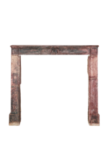 Maison Leon Van den Bogaert 16th Century French Limestone Fireplace Mantel With Original Paint Layers and Sculpted Jester’s Cap – “Dans son Jus” Castle Mantel