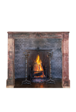 Maison Leon Van den Bogaert 16th Century French Limestone Fireplace Mantel With Original Paint Layers and Sculpted Jester’s Cap – “Dans son Jus” Castle Mantel