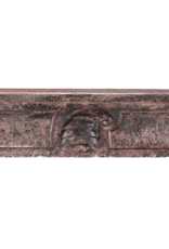 Maison Leon Van den Bogaert 16th Century French Limestone Fireplace Mantel With Original Paint Layers and Sculpted Jester’s Cap – “Dans son Jus” Castle Mantel