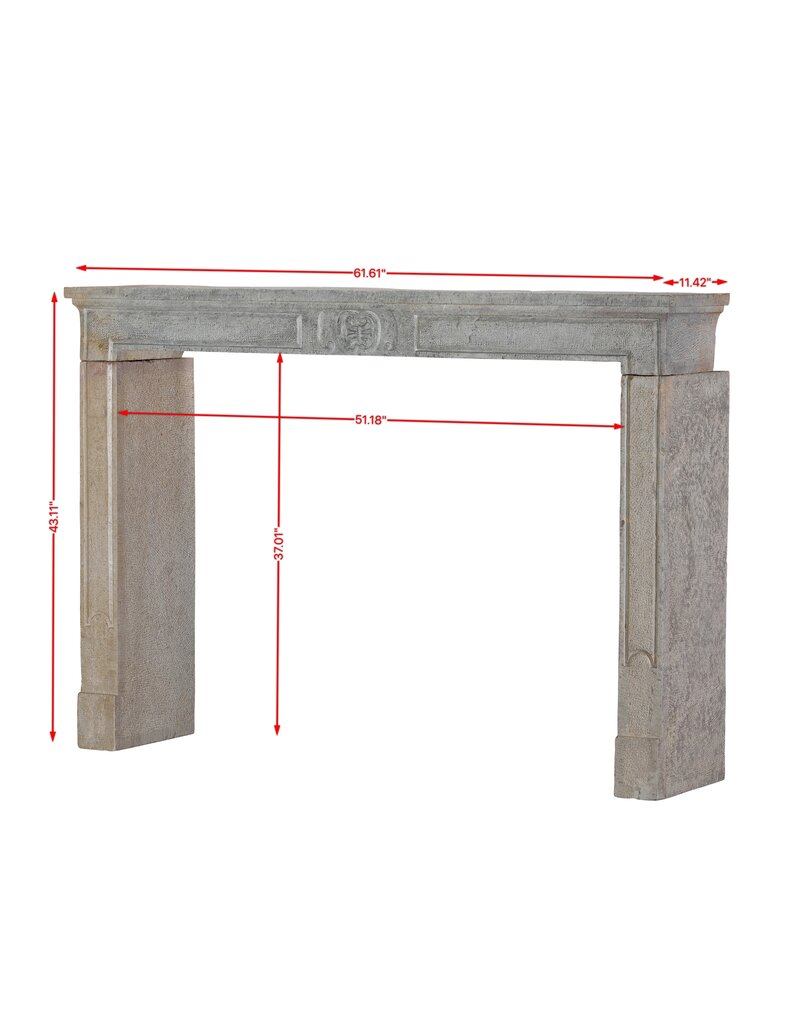 Maison Leon Van den Bogaert Eclectic Modern-Historic Blend Interior – 18th Century French Stone Fireplace