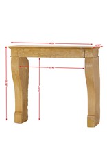 Maison Leon Van den Bogaert Chimenea En Piedra Caliza Beige-Rubia Pulida – Perfecta para Hogares Cuadrados o Abiertos