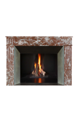 Maison Leon Van den Bogaert Chimenea Antigua De Mármol Belga Marrón Ardenne De Estilo Luis XVI