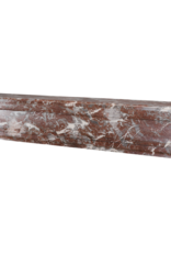 Maison Leon Van den Bogaert Rare Grand 19th Century Belgian Louis XVI Fireplace In Royal Brown Marble