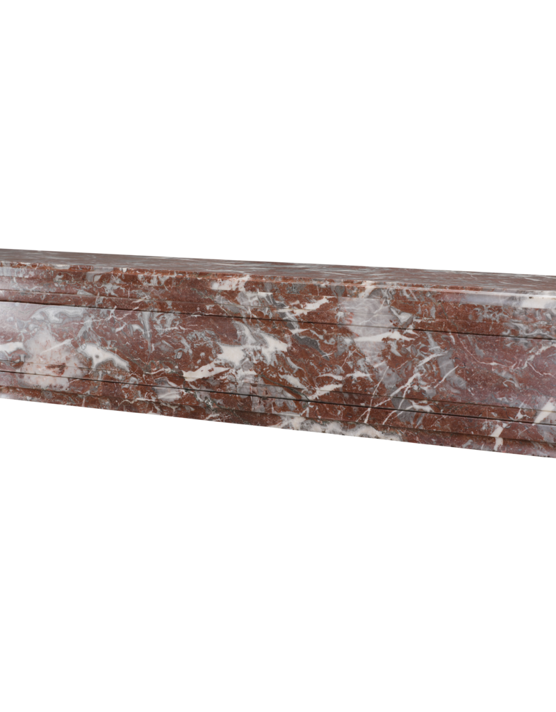 Maison Leon Van den Bogaert Rare Grand 19th Century Belgian Louis XVI Fireplace In Royal Brown Marble