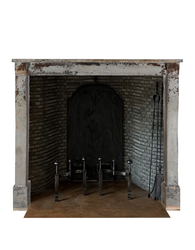 Maison Leon Van den Bogaert 19th Century Louis XIII Limestone Fireplace | Original Patina | The Antique Fireplace Bank