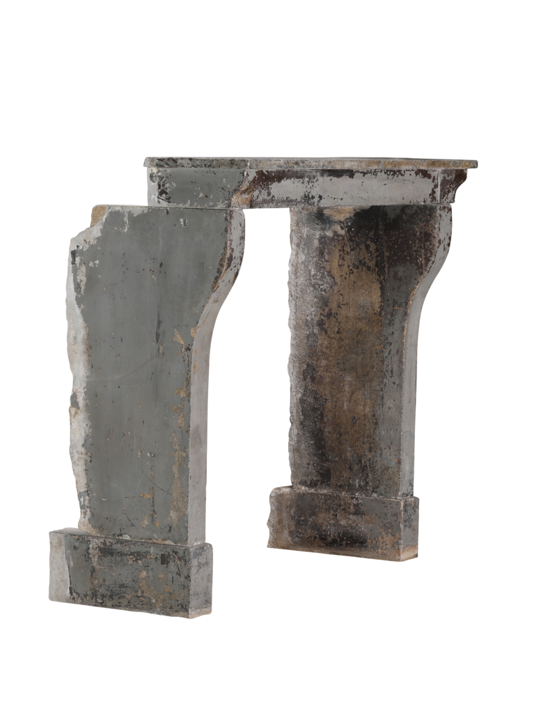 Maison Leon Van den Bogaert 19th Century Louis XIII Limestone Fireplace | Original Patina | The Antique Fireplace Bank
