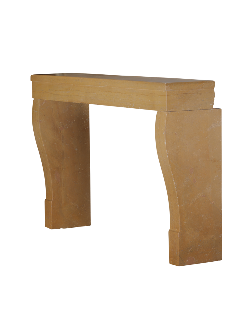 Maison Leon Van den Bogaert Authentic 19th Century French Style Fireplace Surround in Hard Burgundy Limestone – Rare Dimensions, Smooth Surface, Easy 3-Piece Installation