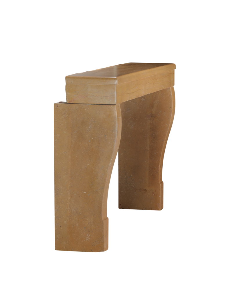 Maison Leon Van den Bogaert Authentic 19th Century French Style Fireplace Surround in Hard Burgundy Limestone – Rare Dimensions, Smooth Surface, Easy 3-Piece Installation
