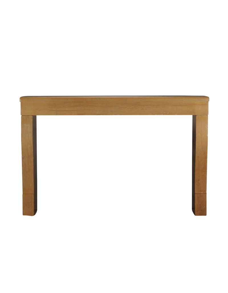 Maison Leon Van den Bogaert Authentic 19th Century French Style Fireplace Surround in Hard Burgundy Limestone – Rare Dimensions, Smooth Surface, Easy 3-Piece Installation
