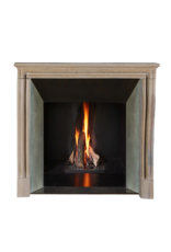 Maison Leon Van den Bogaert 19th Century French Louis XIV Style Petite Fireplace Surround in Burgundy Limestone – Rare Compact Dimensions