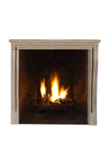 Maison Leon Van den Bogaert 19th Century French Louis XIV Style Petite Fireplace Surround in Burgundy Limestone – Rare Compact Dimensions