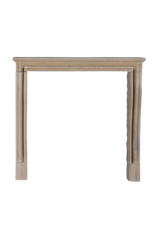 Maison Leon Van den Bogaert 19th Century French Louis XIV Style Petite Fireplace Surround in Burgundy Limestone – Rare Compact Dimensions