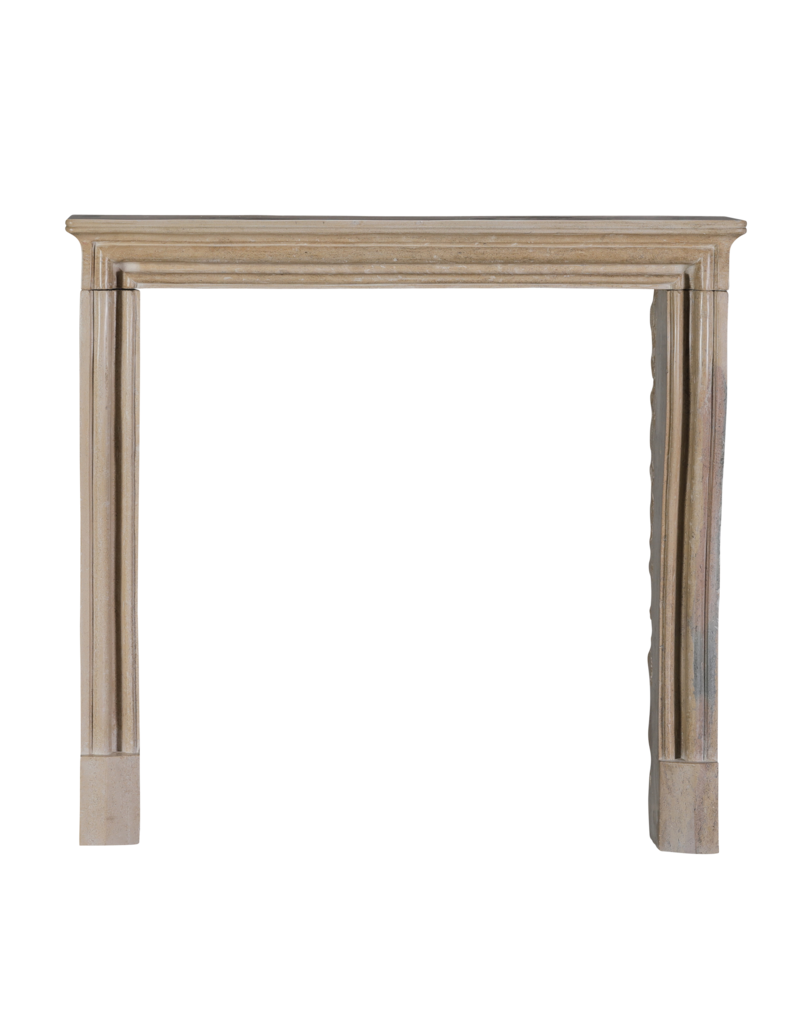 Maison Leon Van den Bogaert 19th Century French Louis XIV Style Petite Fireplace Surround in Burgundy Limestone – Rare Compact Dimensions